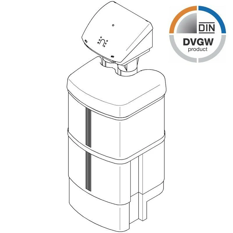 DELFIN Duplex Wasserenthärtungsanlage | DVGW geprüft | 8 - 16 Personen – Bild 3