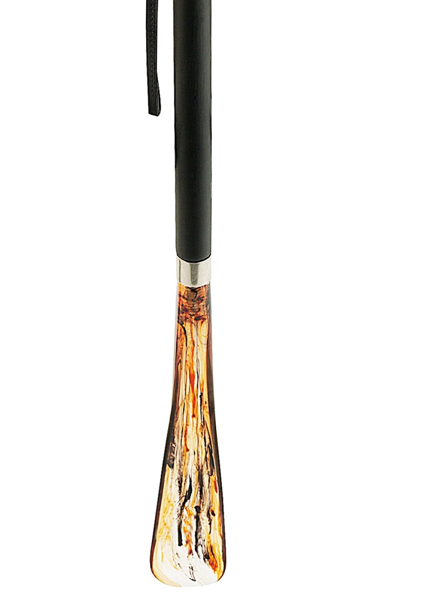 Black shoehorn made of beech wood with a chromed eagle head – Bild 4
