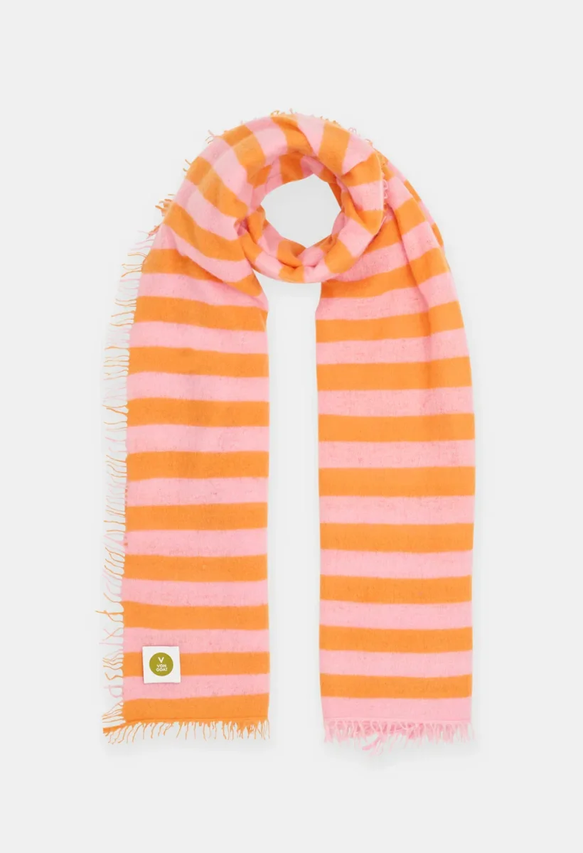 Kaschmir-Schal Carrot Curl/Pink Tulle – Bild 2