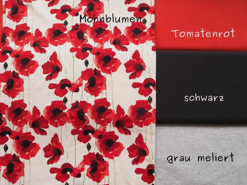 Schlitzhose Mohnblumen – Bild 2