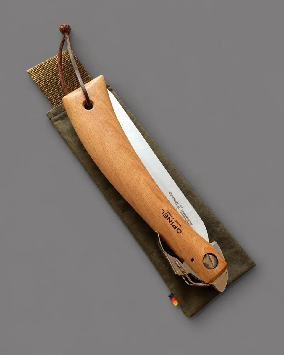 Transporttasche Opinel 18 Klappsäge – Canvas Olivgrün – Bild 2
