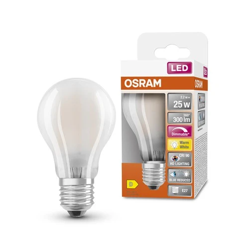 OSRAM SUPERSTAR+ CLASSIC A GLFR 25 LED-Lampe, 2,2W, 300lm , Warmweiß – Bild 2