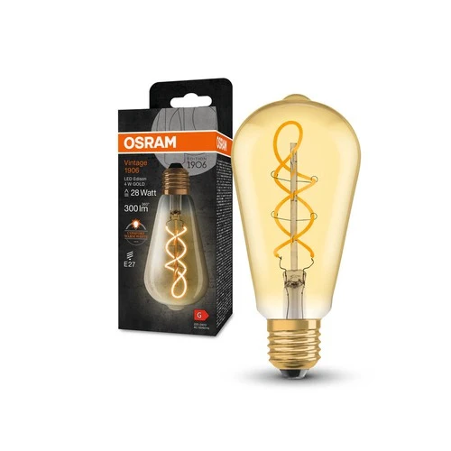 OSRAM Vintage 1906® Classic Edison LED-Lampe, 4W, 300lm , E27 , Warmweiß – Bild 2