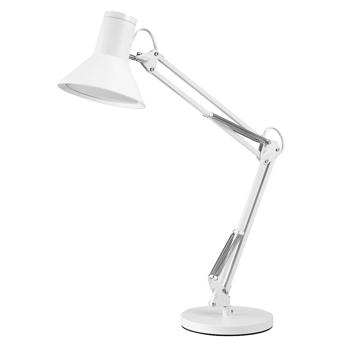 LEDVANCE Office Line Retro-Schreibtischleuchte mit langem Arm, stufenlos dimmbar, in Weiß aus Metall und Kunststoff, IP20-Schutz, für das Home Office – Bild 3