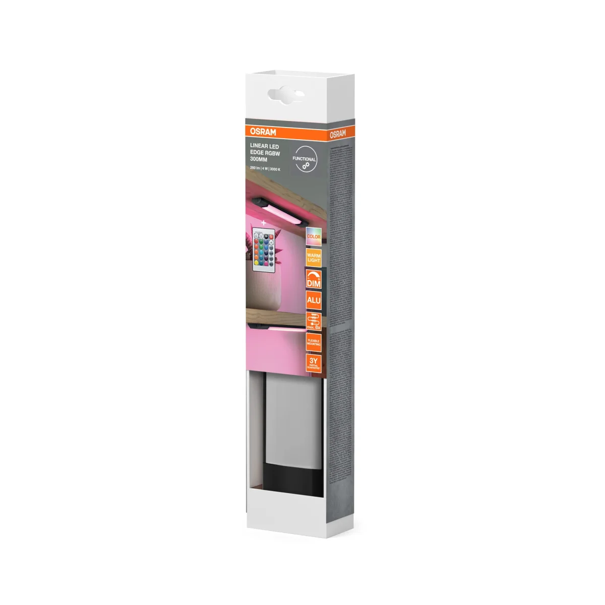 OSRAM Linear Edge Sensor Unterbauleuchte 30cm 4W RGBW DIM Schwarz – Bild 4