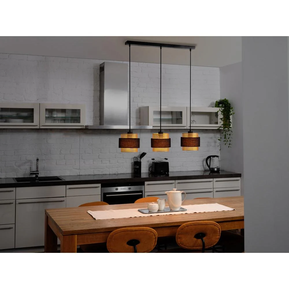 OSRAM DECOR Hornet Pendelleuchte Linear 3xE27 Schwarz – Bild 5