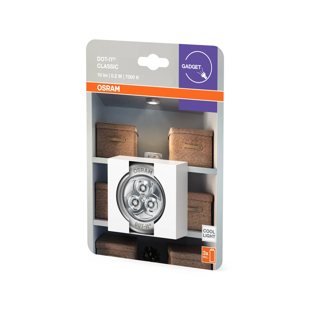 OSRAM DOT-it mobile LED Leuchte batteriebetrieben Leuchte 0,23W / 7000K Kaltweiß – Bild 4