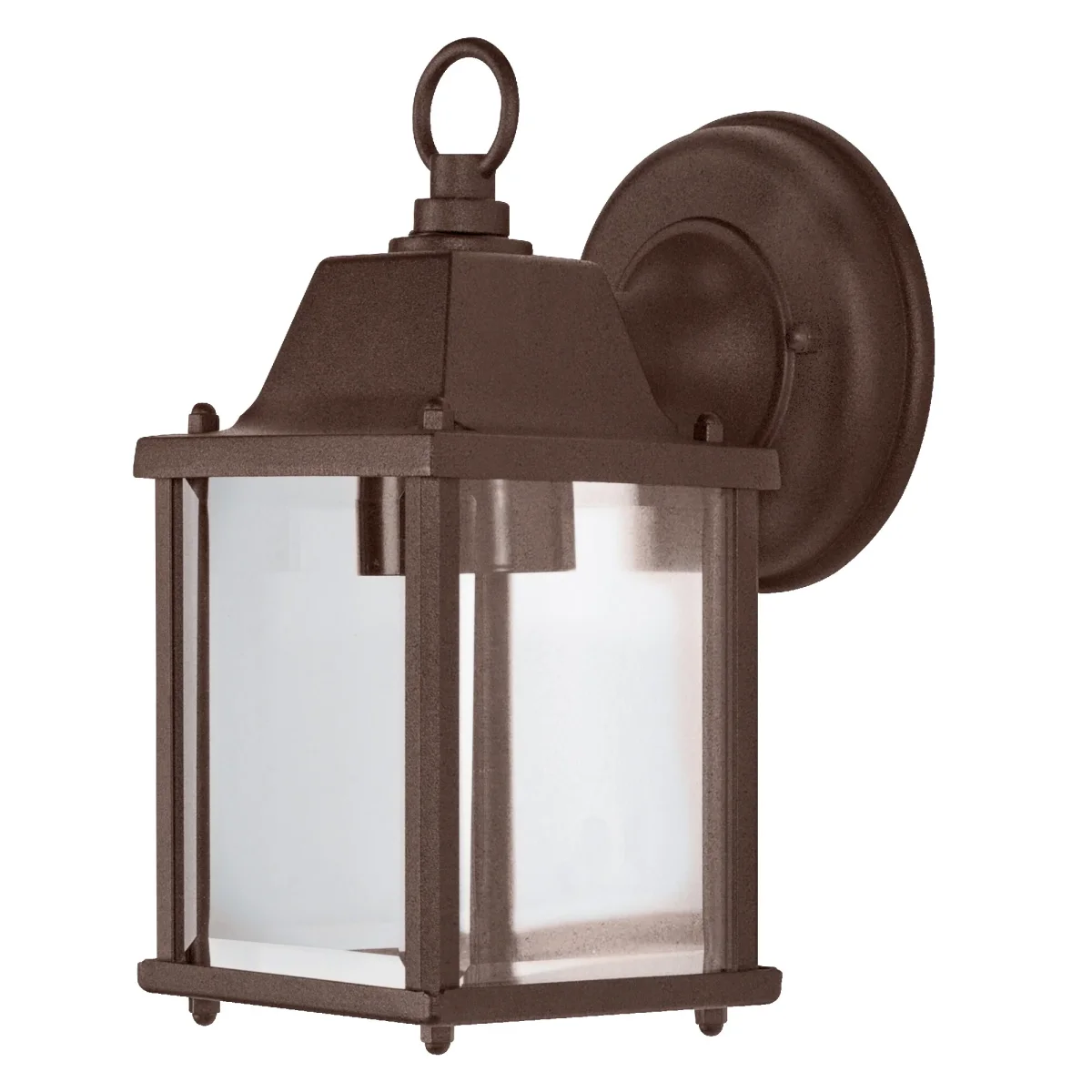 OSRAM Außenwandleuchte, Rust, E27, Aluminiumgehäuse, Glasabdeckung, IP43, 220–240 V, 0–15 W geeignet, mit Montageschrauben, 225 mm Höhe, 150 mm Breite – Bild 3