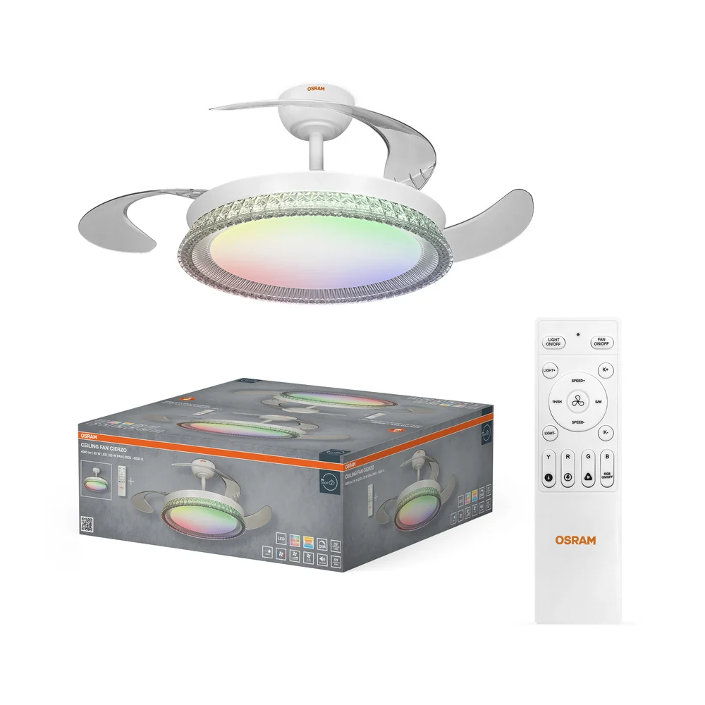 OSRAM LED Deckenventilator Cierzo 1220mm 60W CCT RGB – Bild 2