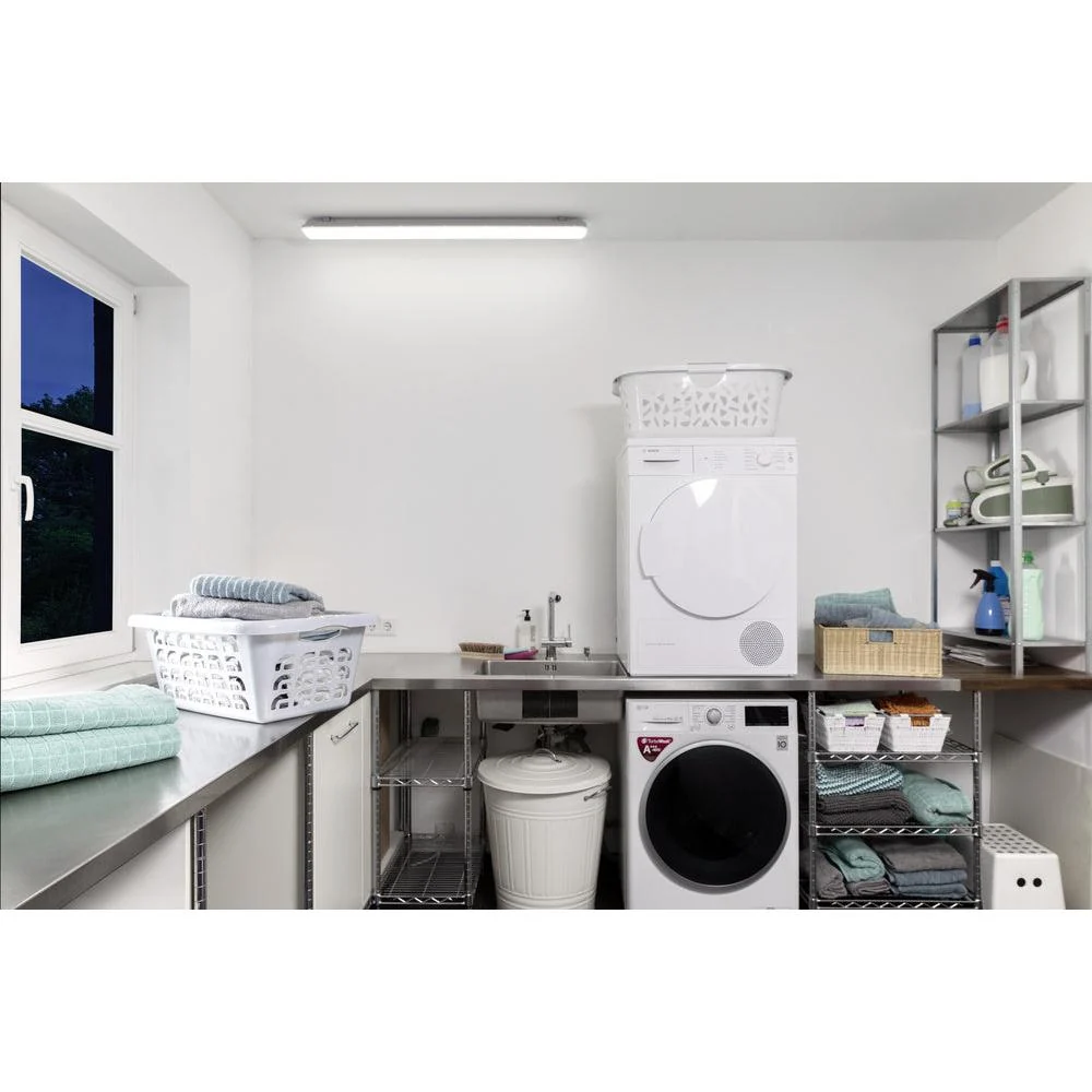 OSRAM LED Feuchtraum-Leuchte, Leuchte für Außenanwendungen, Kaltweiß, 1480 mm x 86,0 mm x 72,0 mm, SubMARINE Integrated, Grau, 1,5m Länge – Bild 5