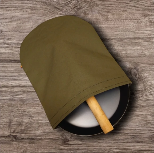 Transporttasche für Pfanne Ø24 cm – wasserdichtes Canvas Olivgrün für Outdoor – Bild 7