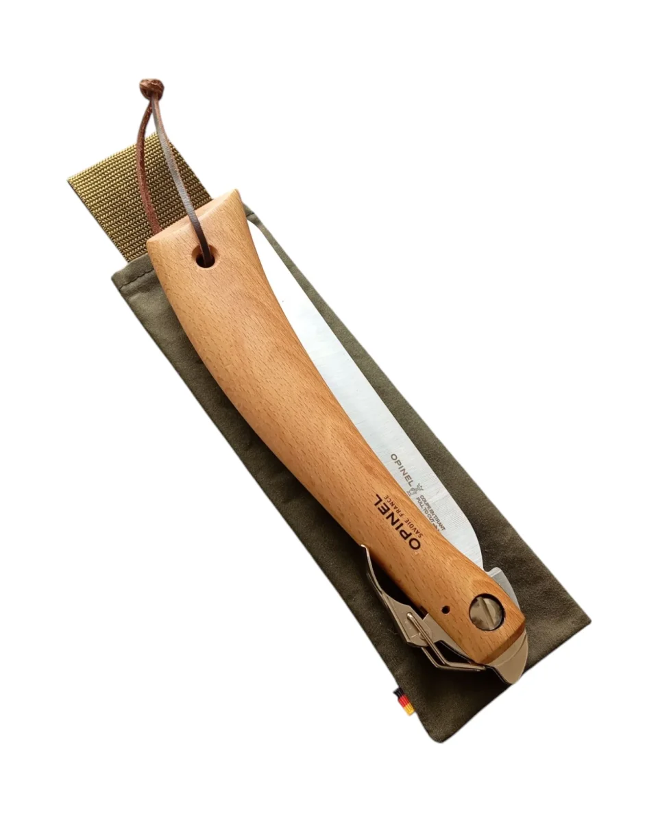 Transporttasche Opinel 18 Klappsäge – Canvas Olivgrün – Bild 3